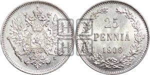 25 пенни 1909 года L