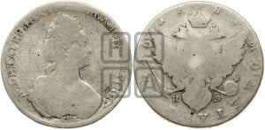 1 рубль 1781 года СПБ/ИЗ (новый тип)