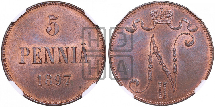 5 пенни 1897 года