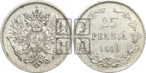 25 пенни 1909 года L