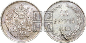 25 пенни 1909 года L