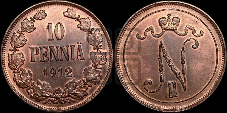 10 пенни 1912 года