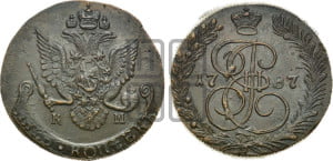 5 копеек 1787 года КМ (КМ, Сузунский монетный двор)