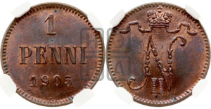 1 пенни 1905 года