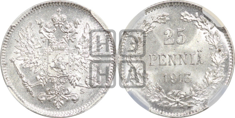 25 пенни 1913 года