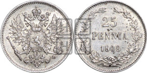 25 пенни 1909 года L