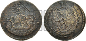 2 копейки 1789 года ММ (ММ, Красный  монетный двор)