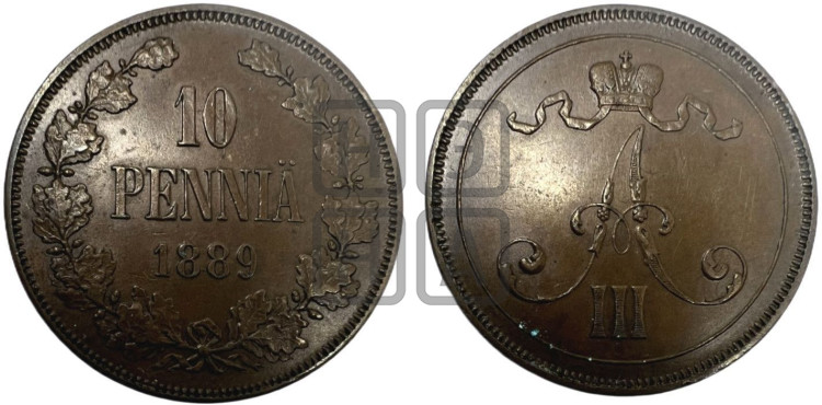 10 пенни 1889 года