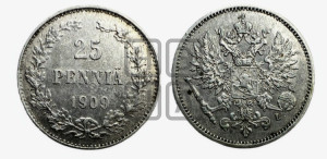 25 пенни 1909 года L