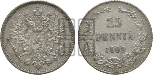 25 пенни 1909 года L