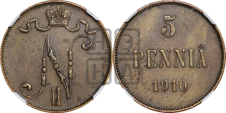 5 пенни 1910 года