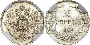 25 пенни 1909 года L