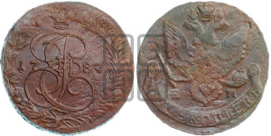 5 копеек 1787 года ЕМ (ЕМ, Екатеринбургский монетный двор)