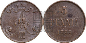 5 пенни 1888 года