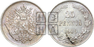 25 пенни 1909 года L