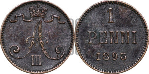 1 пенни 1893 года
