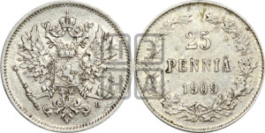 25 пенни 1909 года L