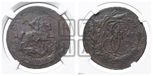 2 копейки 1763 года ММ (ММ, Красный  монетный двор)