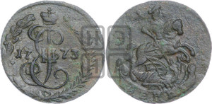 Денга 1773 года ЕМ (ЕМ, Екатеринбургский монетный двор)