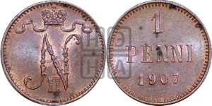 1 пенни 1907 года
