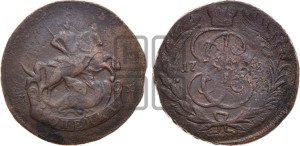 1 копейка 1788 года ММ (ММ или без букв, Красный  монетный двор)