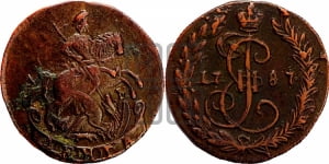 Денга 1787 года КМ (КМ, Сузунский монетный двор)