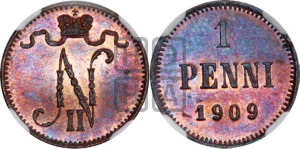 1 пенни 1909 года