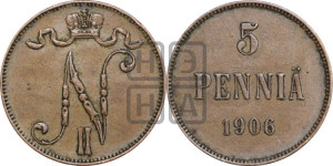 5 пенни 1906 года