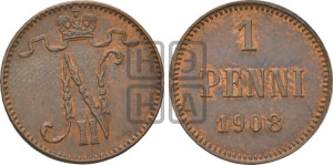 1 пенни 1908 года