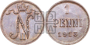 1 пенни 1913 года