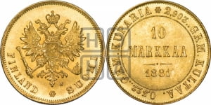 10 марок 1881 года S