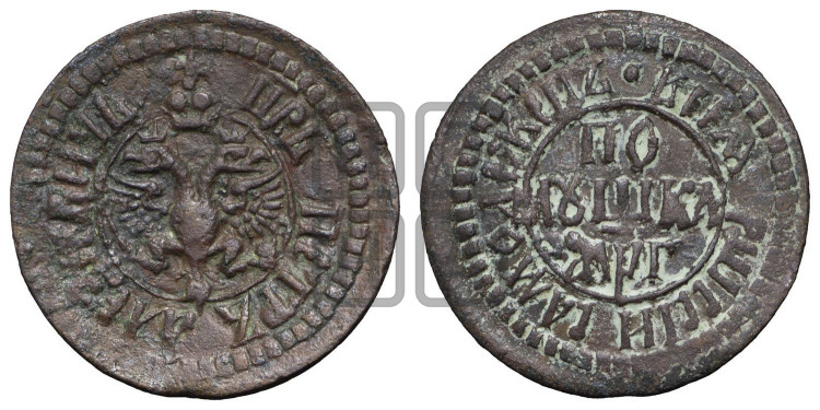 Полушка 1703 года (все разновидности с редкостью R1)