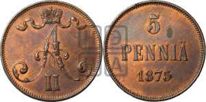 5 пенни 1875 года