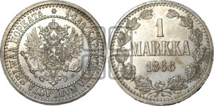 1 марка 1866 года S