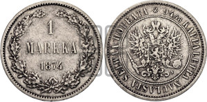 1 марка 1874 года S