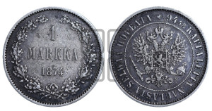 1 марка 1874 года S