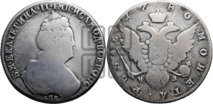 1 рубль 1780 года СПБ/ИЗ (новый тип)