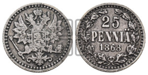 25 пенни 1868 года S