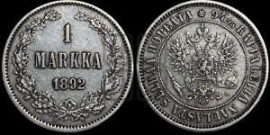 1 марка 1892 года L