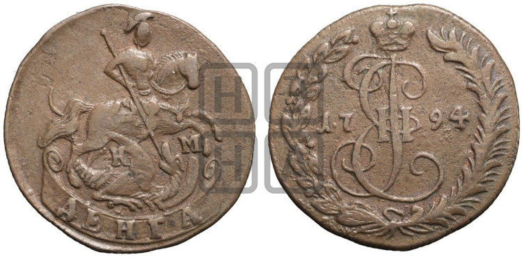 Денга 1794 года (КМ, Сузунский монетный двор)