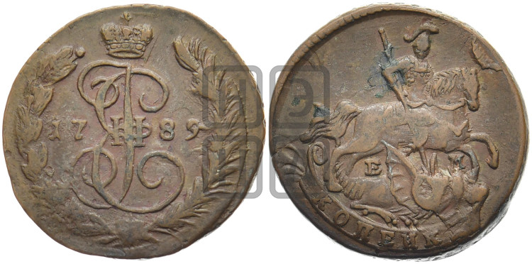 1 копейка 1789 года (ЕМ, Екатеринбургский монетный двор)
