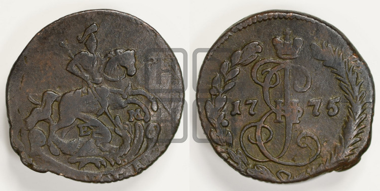 Денга 1775 года (ЕМ, Екатеринбургский монетный двор)