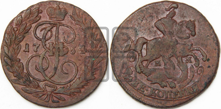 2 копейки 1764 года (ММ, Красный  монетный двор)