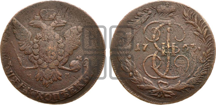 5 копеек 1763 года (ММ, Красный монетный двор)
