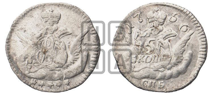 5 копеек 1756 года (кружок малого формата)