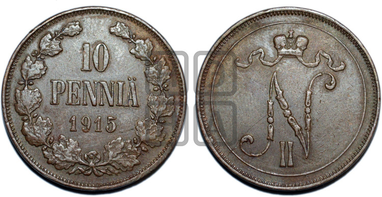 10 пенни 1915 года