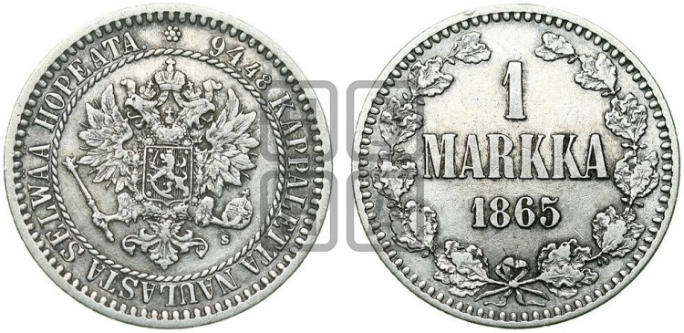 1 марка 1865 года
