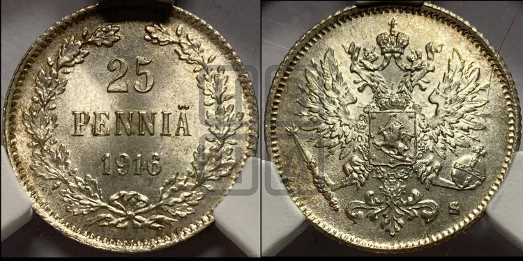 25 пенни 1916 года