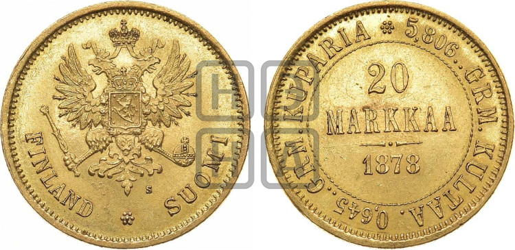 20 марок 1878 года