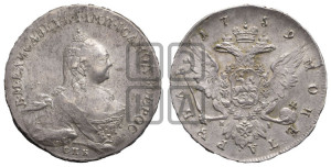 1 рубль 1759 года СПБ / Я I (СПБ, портрет “Ивановский”)